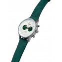 zegarek na zielonym pasku wegańskim