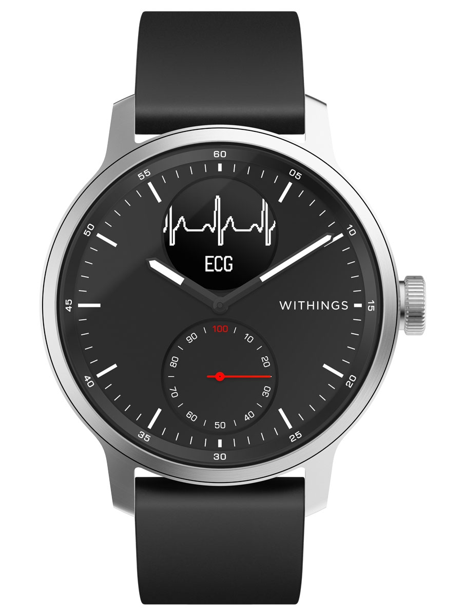 IZHWISW42BK Withings Scanwatch 42mm Black męski zegarek sportowy