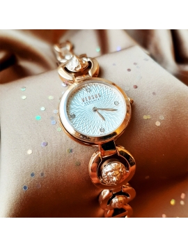 Damski zegarek Versus Versace na bransolecie rose gold