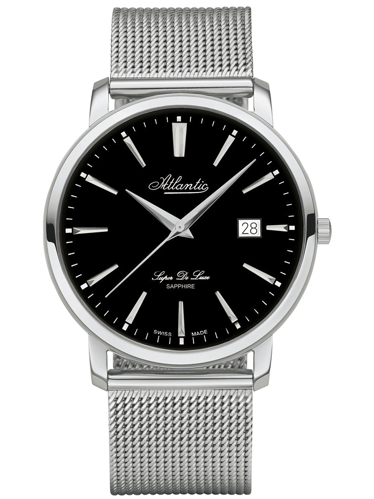 zegarek męski na bransolecie mesh ATLANTIC Super De Luxe 64356.41.61