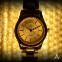 Złoty zegarek damski Atlantic