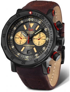 6S21-620C629 VOSTOK EUROPE Lunokhod 2 męski zegarek na pasku skórzanym