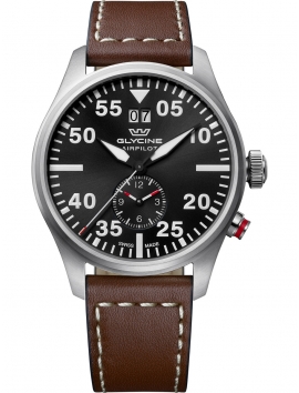 GLYCINE Airpilot Dual Time GL0366 męski zegarek sportowy