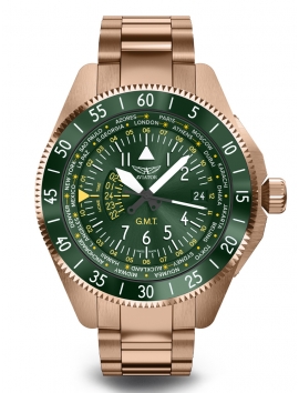 zegarek męski AVIATOR Swiss Made AIRACOBRA GMT